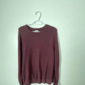 J. Crew Maroon Knit Top